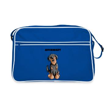 Drôle Hovawart - Sac Retro - bleu/blanc - Devant