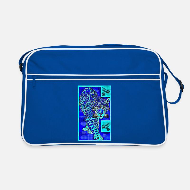 The blue leopard Retro Bag