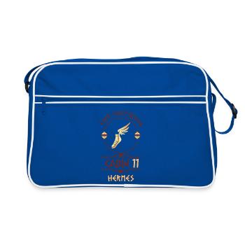 Cabin #11 in Camp Half Blood, Child of Hermes - Retro Bag - blue/white - Front