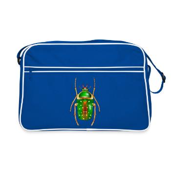Stephanorrhina guttata-bel insecte - Sac Retro - bleu/blanc - Devant