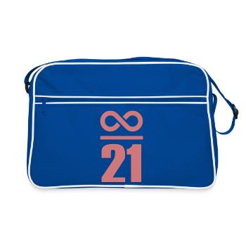 Infinite by 21 million Bitcoin Infinity - Retro Bag - blue/white - Front