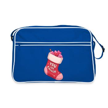 Anime Christmas Stocking You Are Enough - Retro Bag - blue/white - Front