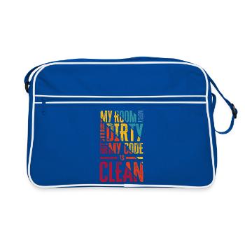Funny Software Engineer Programming Programmer - Retro Bag - blue/white - Front