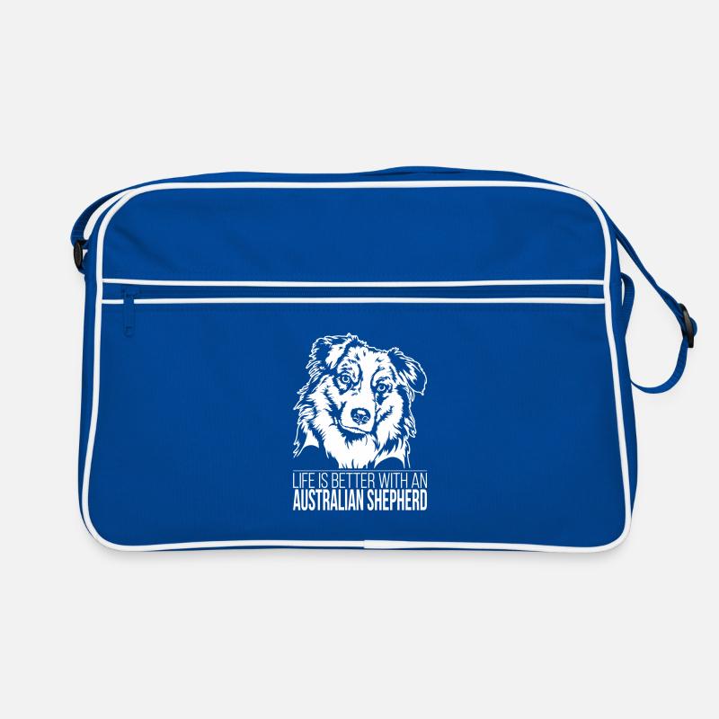 Australian Shepherd Dogs Saying Aussie Wilsigns Retro Bag