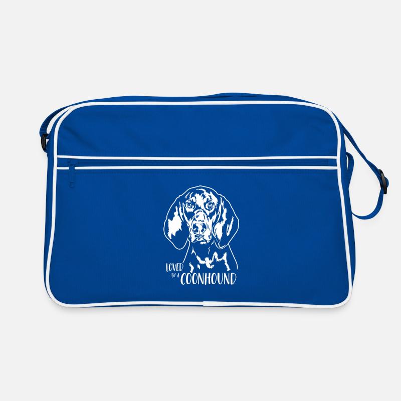 Aimé par un Coonhound noir et feu chassant Wilsigns Sac Retro