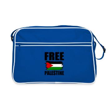 Free palestine - Sac Retro - bleu/blanc - Devant