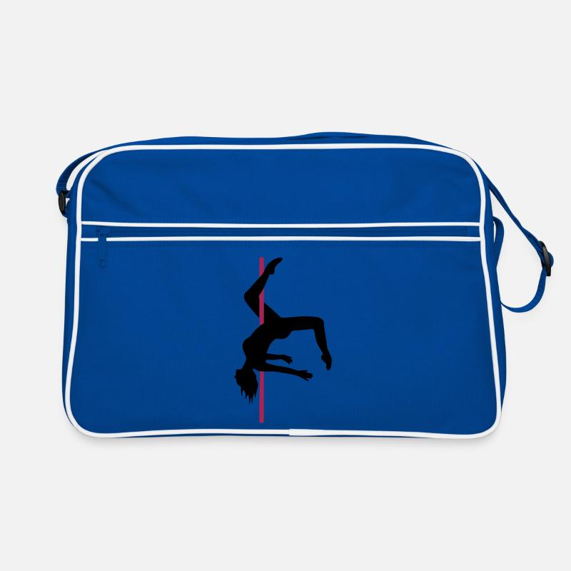 Poledance Scorpio - Retro Tasche - Blau/Weiß