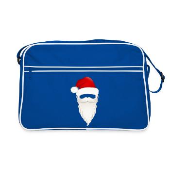 Santa Claus Santa Claus Beard and Hat - Retro Bag - blue/white - Front