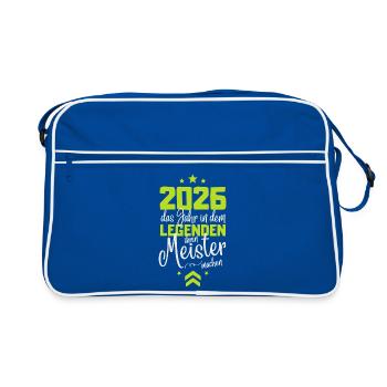 Master Exam 2026 Legends Make Their Master - Retro Bag - blue/white - Front