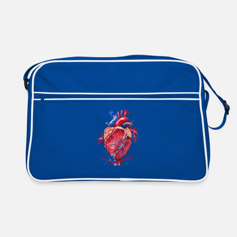 Herz Anatomie Retro Tasche