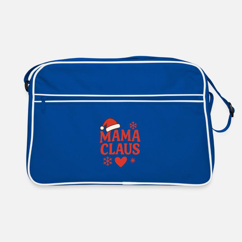 Conception de Noël de la maman Noël - Sac Retro - bleu/blanc