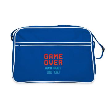 Game Over, continuer ? - Sac Retro - bleu/blanc - Devant