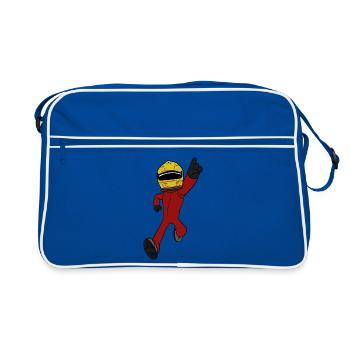 racing driver - Retro Bag - blue/white - Front