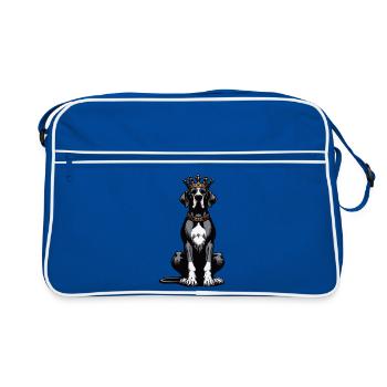 Great Dane Great Dane Owner Great Dane Fan - Retro Bag - blue/white - Front