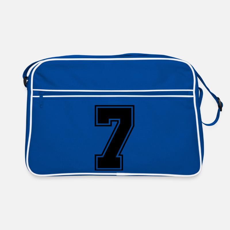 7 - Retro Tasche - Blau/Weiß