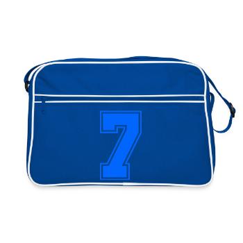 7 - Retro Bag - blue/white - Front