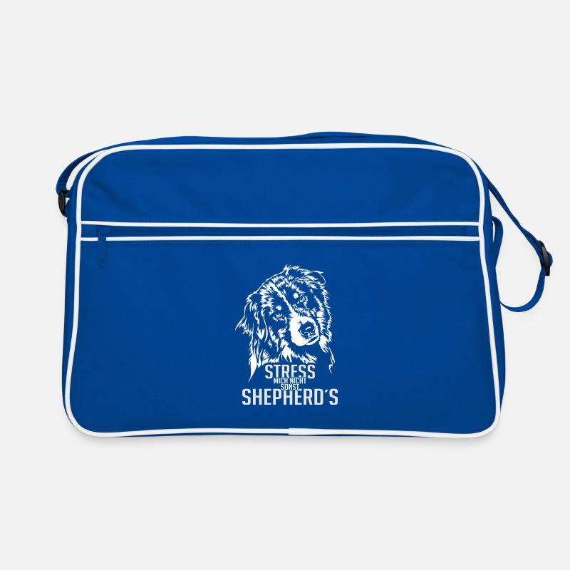 AUSSIE AUSTRALIAN SHEPHERD Sort de chien Wilsigns - Sac Retro - bleu/blanc