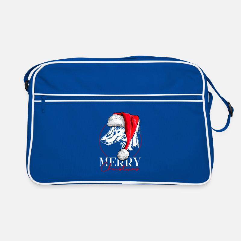 GALGO ESPANOL Merry Christmas Windhund Wilsigns Retro Tasche