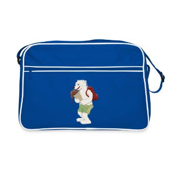 Polar Bear School Cone - Retro Bag - blue/white - Front