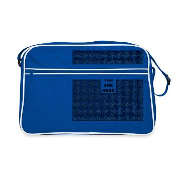 Labyrinth You Are Here - Retro Bag - blue/white - Front