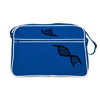 tube à essai flacon tube expérience chimie chimie chimie chimie - Sac Retro - bleu/blanc - Devant