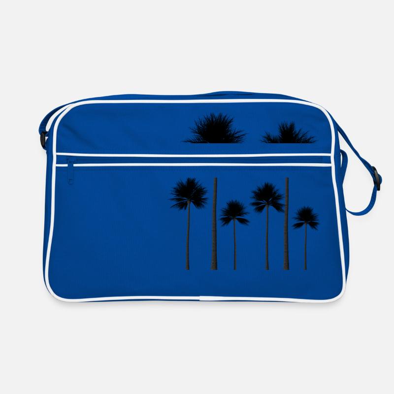 Palmen Silhouette Sommer Geschenk Retro Tasche
