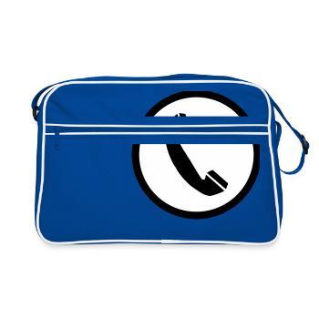 téléphone téléphone mobile retro21 radio téléphone mobile - Sac Retro - bleu/blanc - Devant