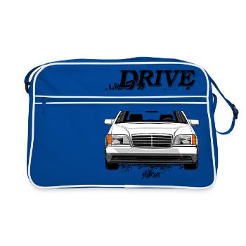 W140 drive the classic - Retro Tasche - Blau/Weiß - Vorne