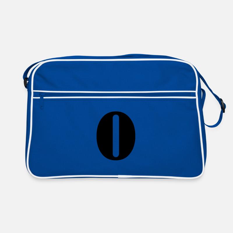 O - Retro Tasche - Blau/Weiß