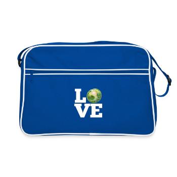 LOVE BRUSSELS SPROUTS - LOVE BRUSSEL SPROUTS - Sac Retro - bleu/blanc - Devant