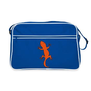 salamander - Retro Bag - blue/white - Front