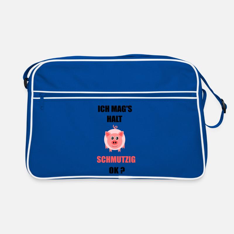 Fasching, Karneval, Kostüm, Schwein Retro Tasche
