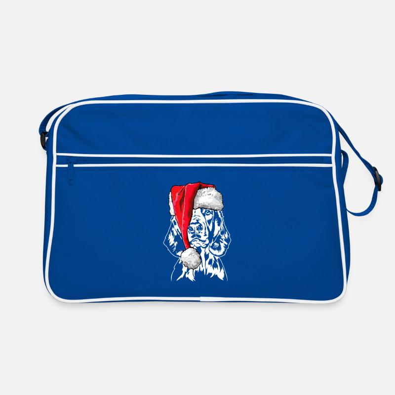 Santa Welsh Springer Spaniel Christmas Wilsigns Retro Bag