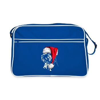 Santa TOSA INU Chien de Noël Chiens Wilsigns - Sac Retro - bleu/blanc - Devant