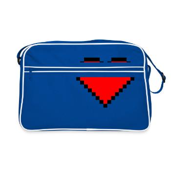 coeur de pixel - Sac Retro - bleu/blanc - Devant