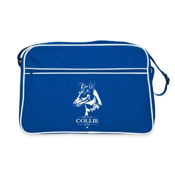 Collie Shorthair Papa Chiens Chien Wilsigns - Sac Retro - bleu/blanc - Devant