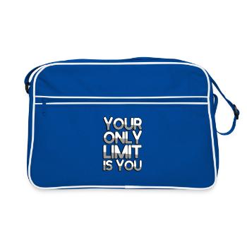 YOUR ONLY LIMIT IS YOU - Sport - Retro Bag - blue/white - Front