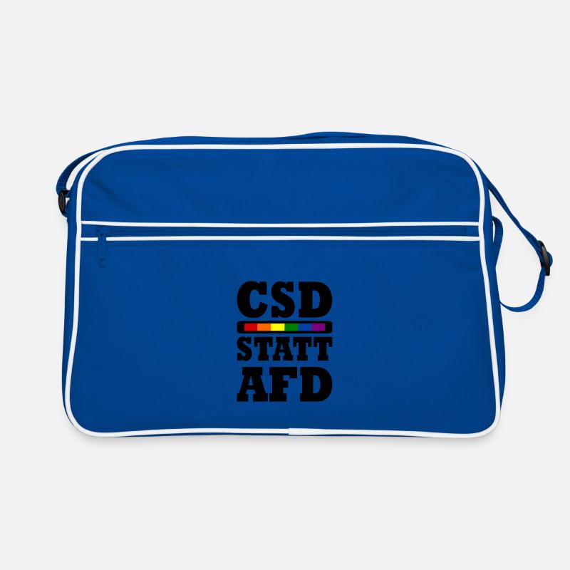Csd statt afd Retro Tasche