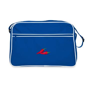 Chili chaud - Sac Retro - bleu/blanc - Devant
