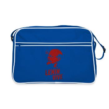Lénine vit - Sac Retro - bleu/blanc - Devant