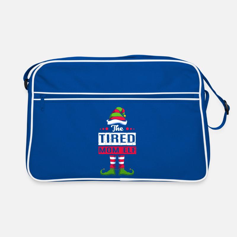 Elfe Elf Weihnachtsgeschenk Mutter Mama Retro Tasche