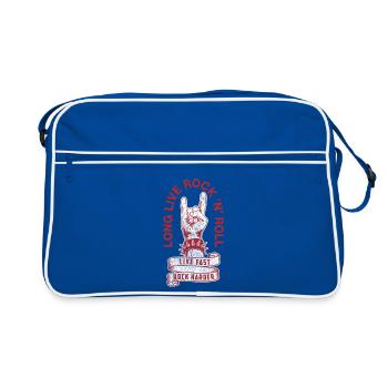 Vive le Rock 'n' Roll - Sac Retro - bleu/blanc - Devant