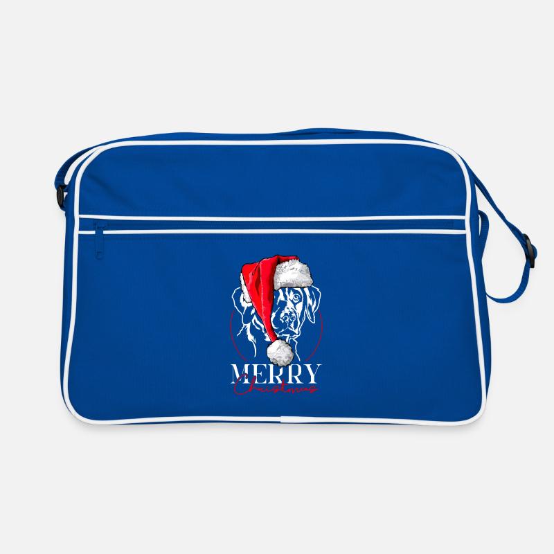 Santa Labrador Retriever Merry Christmas Wilsigns Retro Tasche