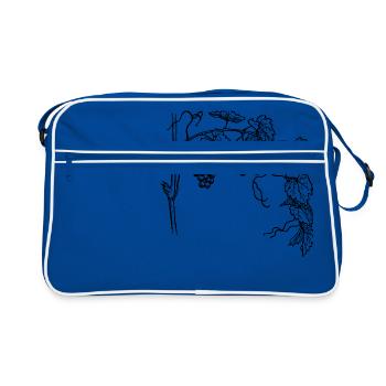Raisins Raisins Raisins de cuve Fruits fruits55 - Sac Retro - bleu/blanc - Devant