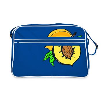 abricots veggie Veggie abricot fruits8 - Sac Retro - bleu/blanc - Devant