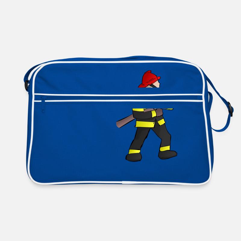 feu de pompier pompier pompier camion de pompier Sac Retro