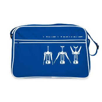 Funny Wine Workout Wine Opener - Sac Retro - bleu/blanc - Devant