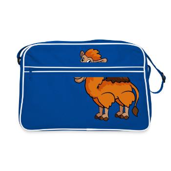 Dromadaire de dromadaire - Sac Retro - bleu/blanc - Devant