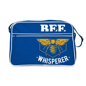 Bee Whisperer beekeeper bee lover bee honey - Retro Bag - blue/white - Front