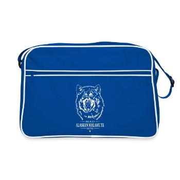 Proud Alaskan Malamute Mom Dog Dog Wilsigns - Retro Bag - blue/white - Front
